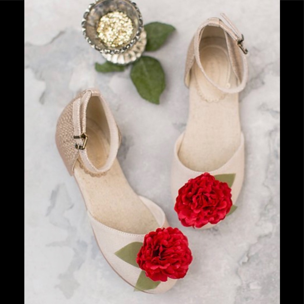 Joyfolie girls Haily Floral Flat Shoe